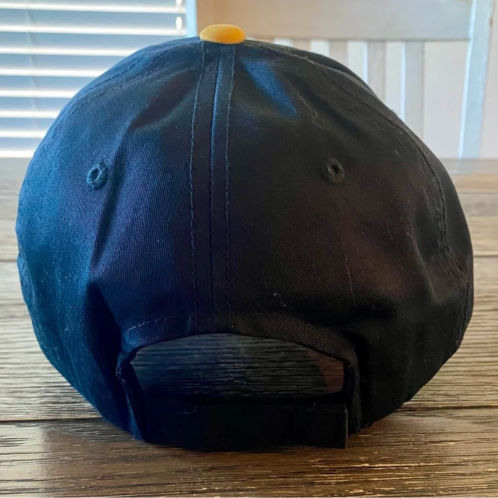 Vintage Hot Rods Hat Cap Adjustable Black Yellow Adult Small or Youth L Baseball